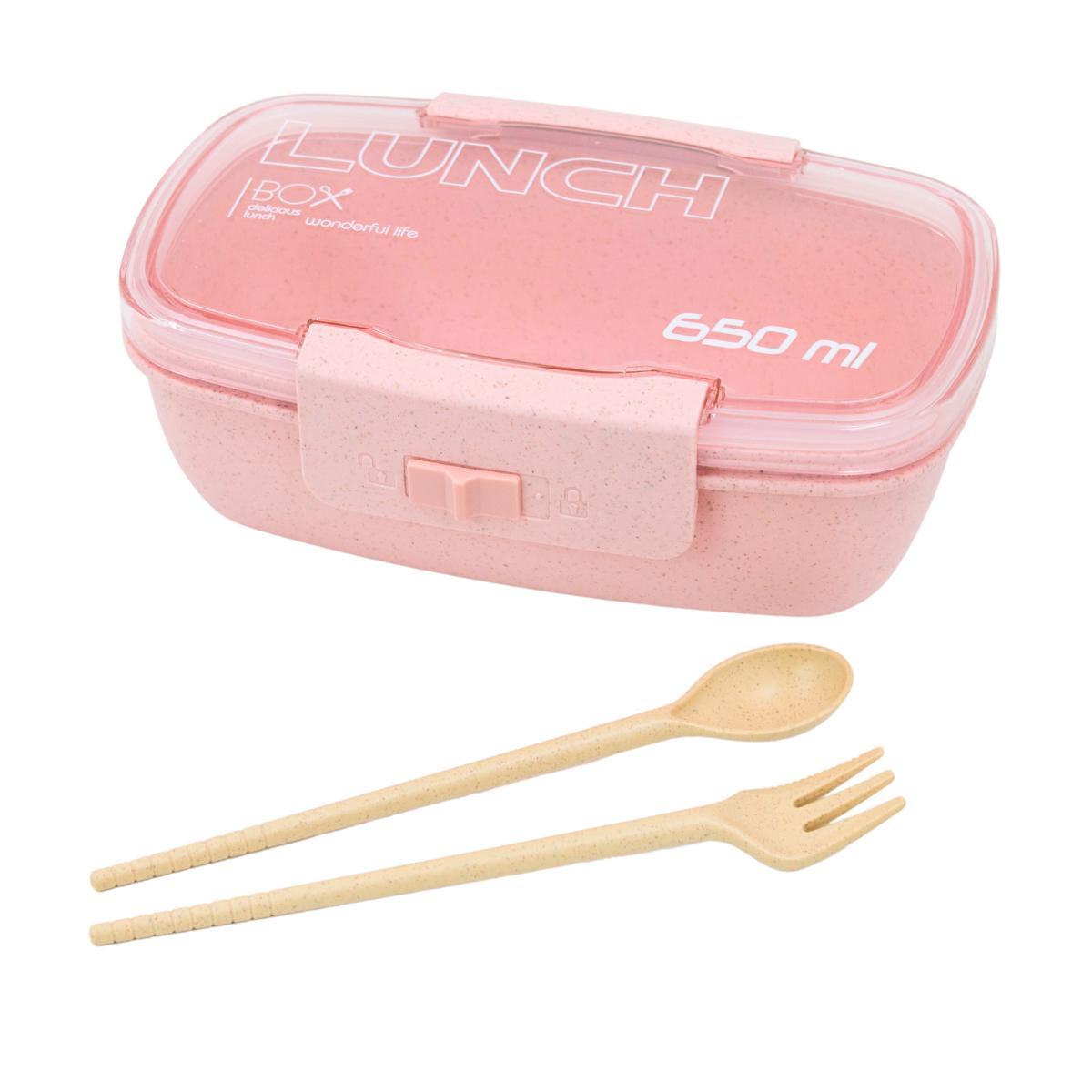 Miniatura Marmita Térmica Fit 650ml - Garfo e Colher - Livre de BPA