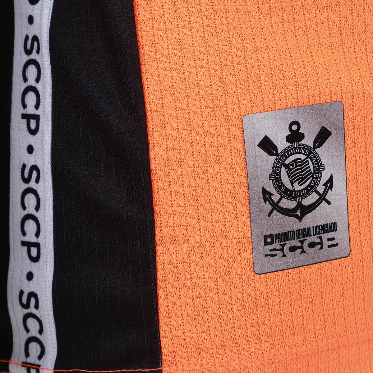 Miniatura Camisa Corinthians Friso Masculina Laranja - EGG