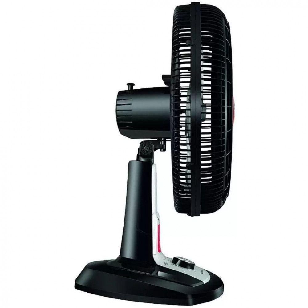 Miniatura Ventilador De Mesa 40cm Mondial Vtx-40-8p-rl Turbo 8 Pas Repelente Liquido Preto Com Prata 220 V