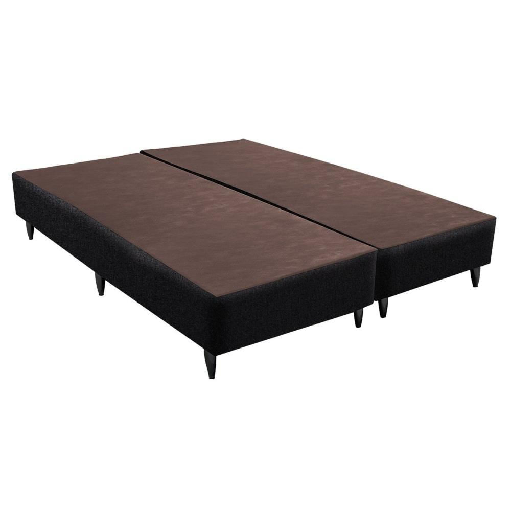 Miniatura Base Sommier Linho Queen 158x198x30cm Ortobom Preto