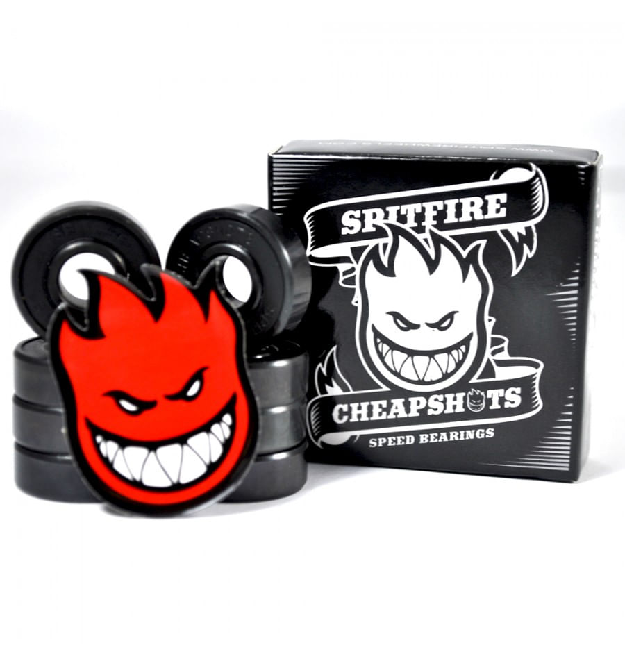 Miniatura Rolamento skate ou longboard spitfire cheapshots importado