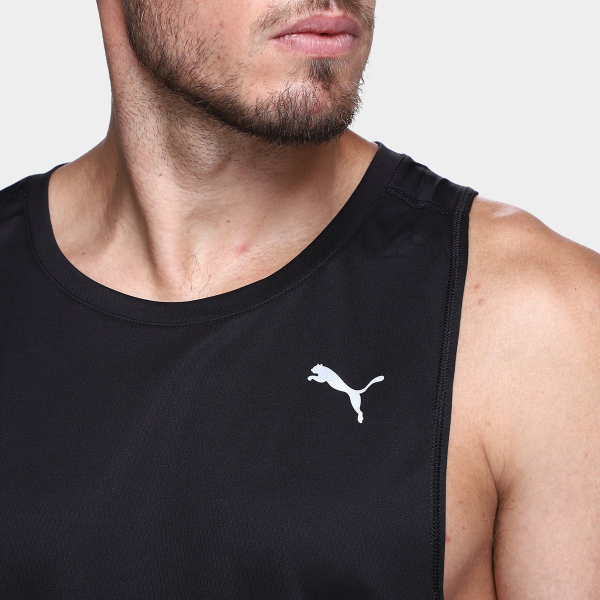 Miniatura Camiseta Puma Run Velocity Tank Masculina Preto - G