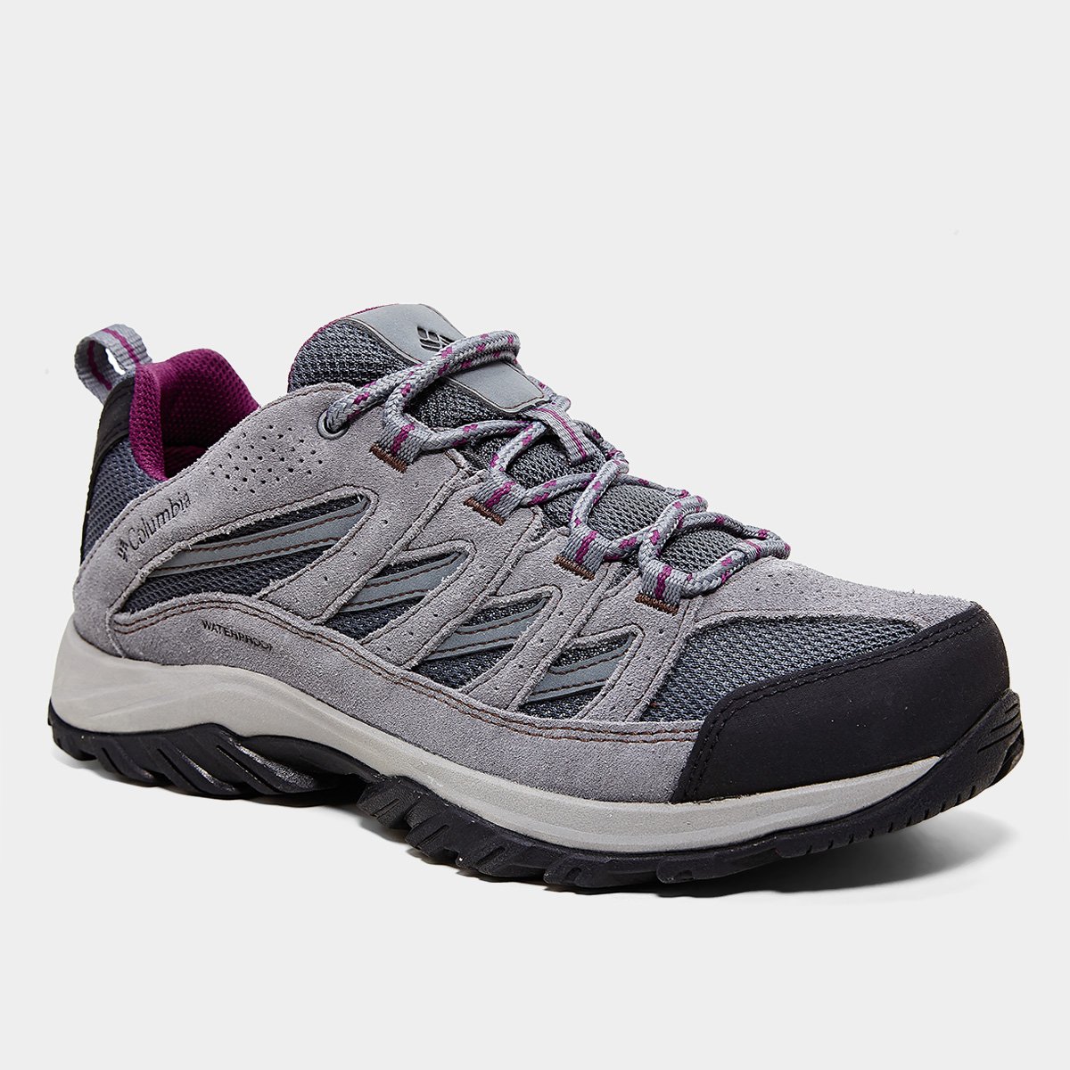 Miniatura Tênis Columbia Crestwood Waterproof Feminino Cinza+Lilás - 35