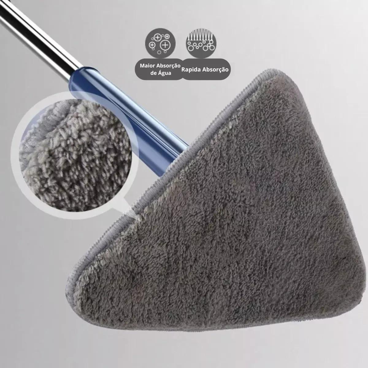 Miniatura Rodo Mágico 360: Mop Esfregão Limpeza Giratório Triangular