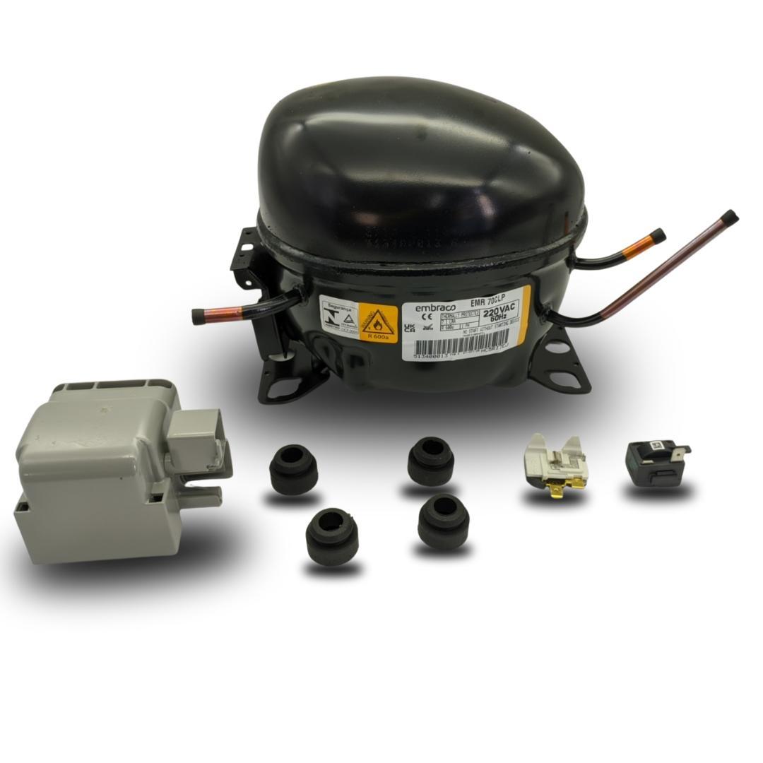 Miniatura Compressor Geladeira 1/5 R600 220V Emr 70Clp Embraco