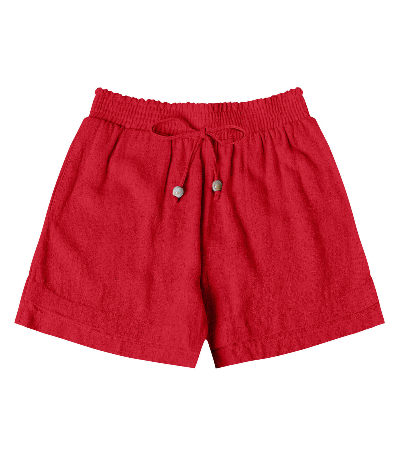 Miniatura Shorts Feminino Linho Strong Endless Vermelho G