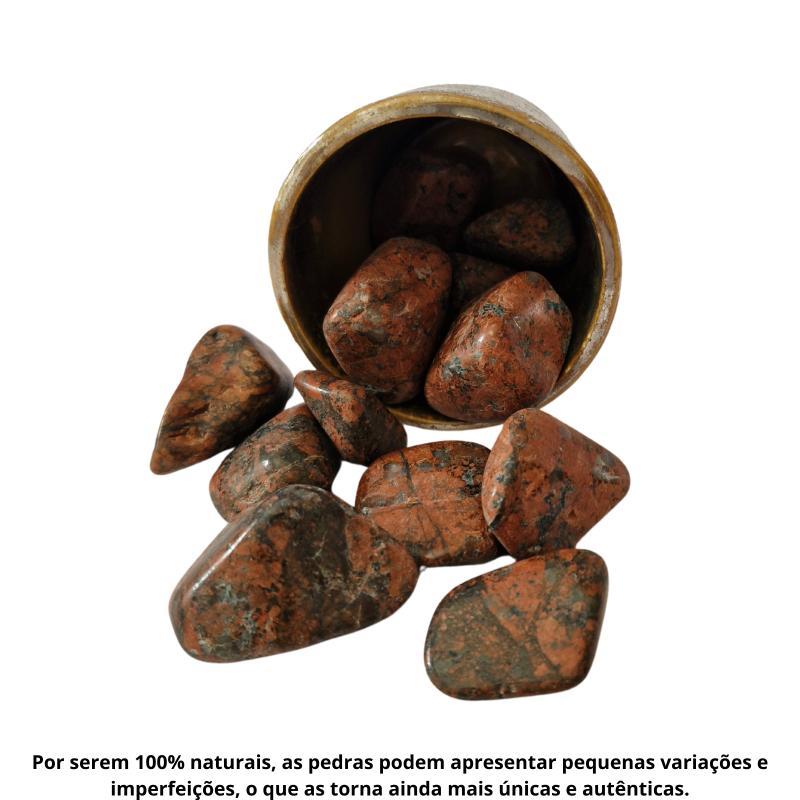 Miniatura Pedra Calcita Laranja Rolada 250G Natural