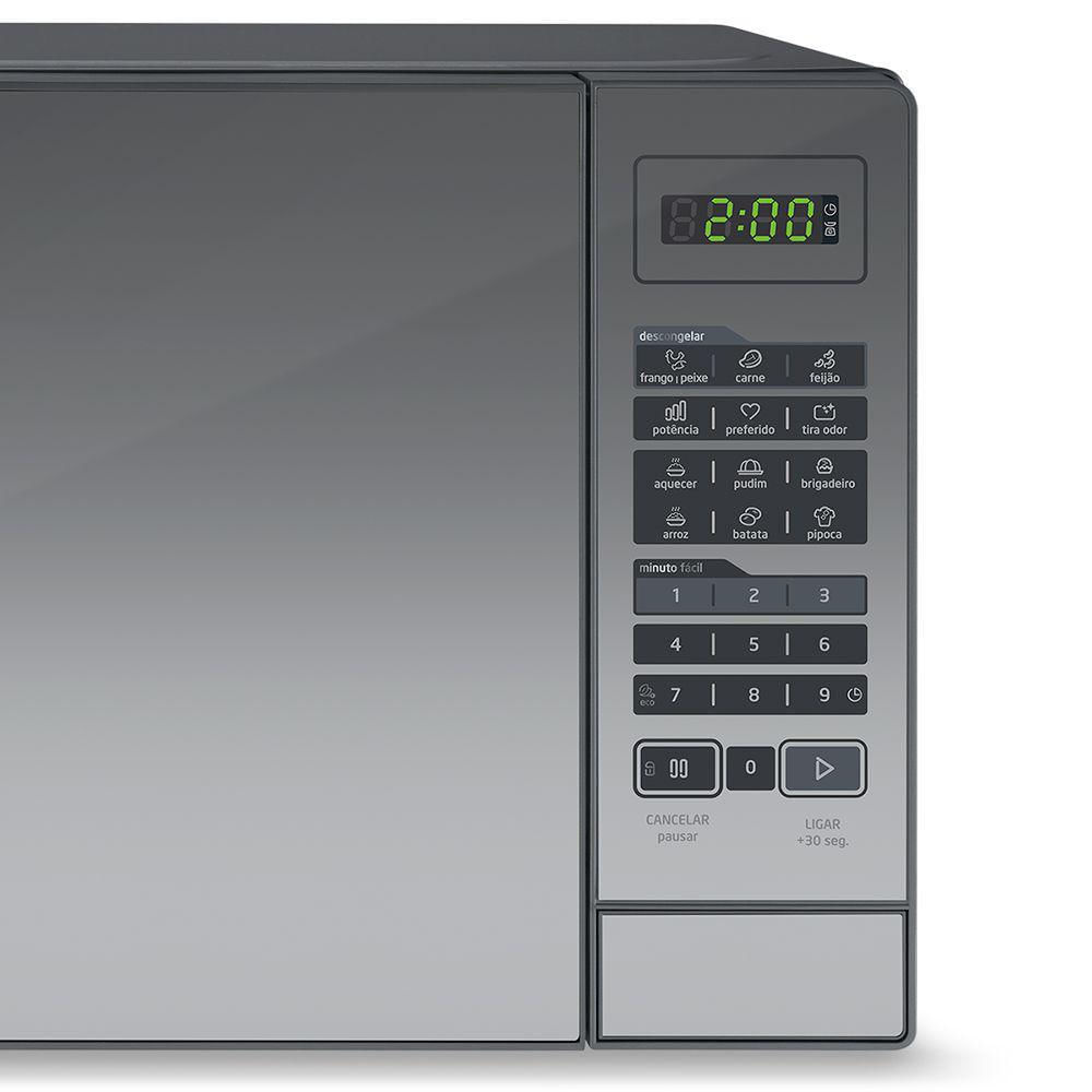 Miniatura Forno Microondas Espelhado 20 Litros 127V- Midea