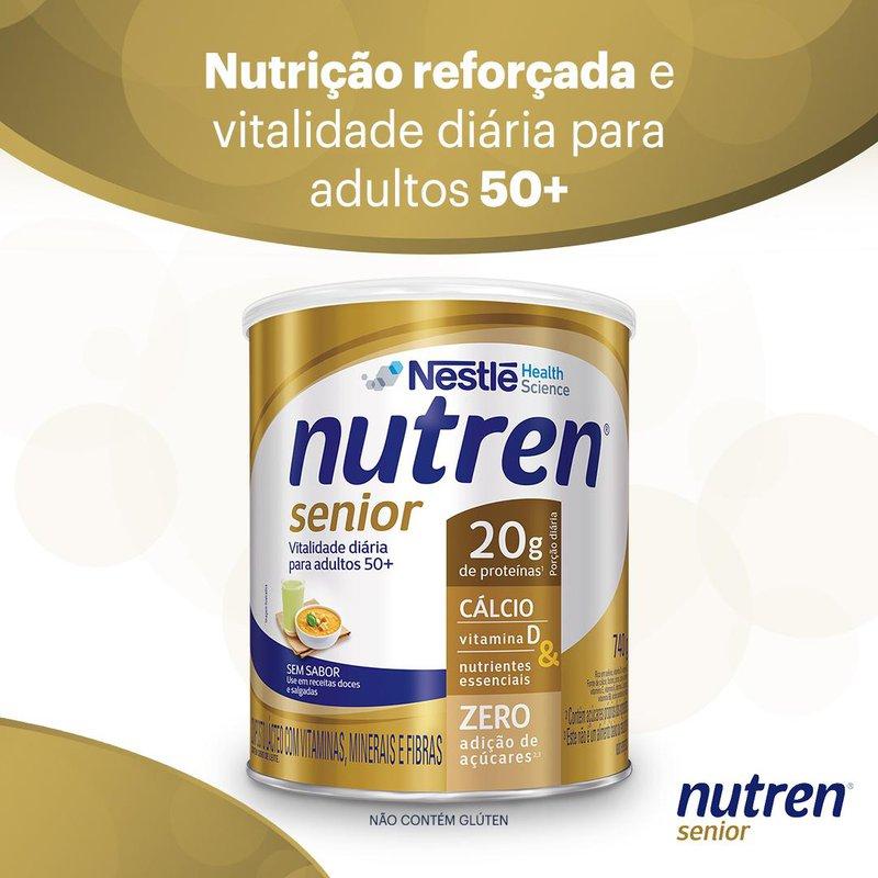 Complemento Alimentar Nutren Senior sem sabor 740g