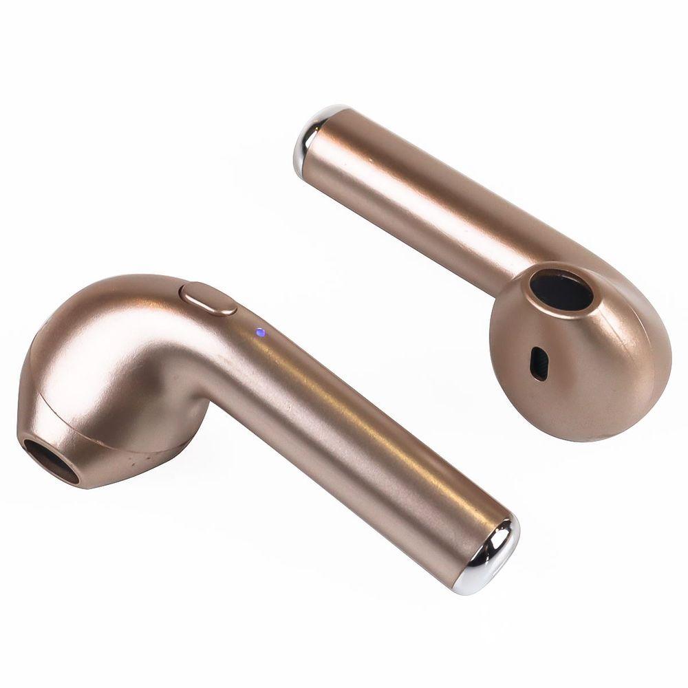 Miniatura Fone De Ouvido Bluetooth Easy W1+ Tws True Wireless - Dourad
