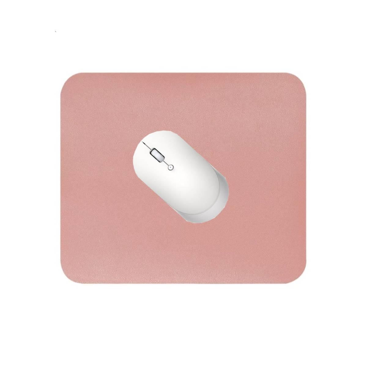 Miniatura Kit 10 Mouse Pad Pequeno 20X20 Couro Sintético Quadrado Rosa
