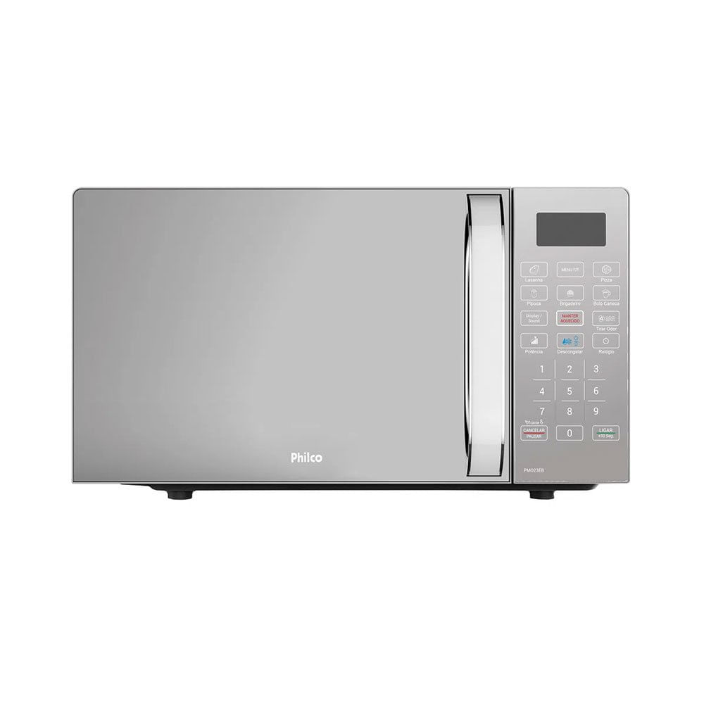 Miniatura Micro-ondas PMO23EB 20L Com Função Tira Odor Philco Espelhado - 127V