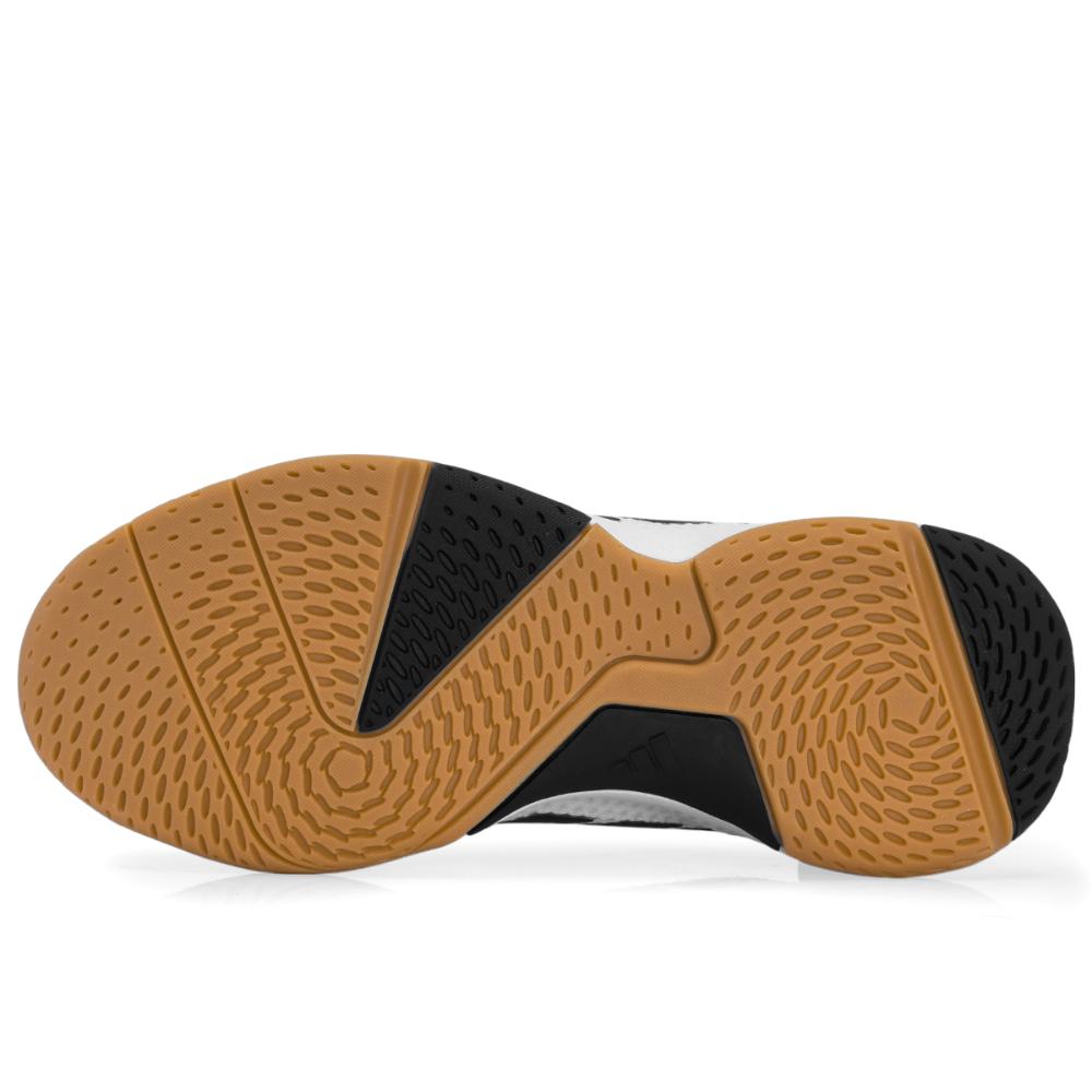 Miniatura Tênis Adidas Ligra 8 Indoor Branco e Preto 39