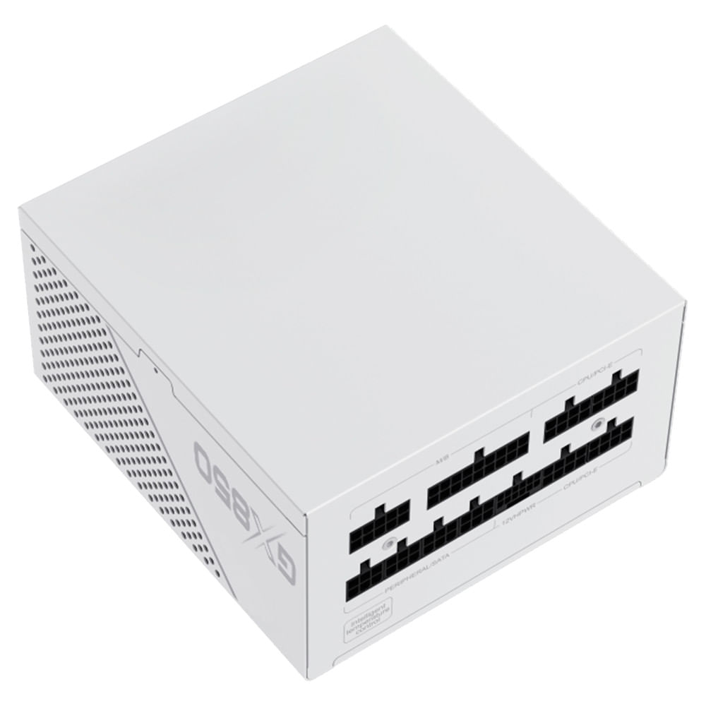 Miniatura Fonte Gamemax 850W GX850 PRO - 80 Plus Gold - Full Modular - White 80 Plus Gold - Branco - 150(L) 140(P) 85(A) mm - 36 meses - Gamemax - ATX Modular - 50 - 60Hz - GX850 PRO - Fonte Gamemax 850W GX850 PRO . - Garantia do Fabricante - Bivolt