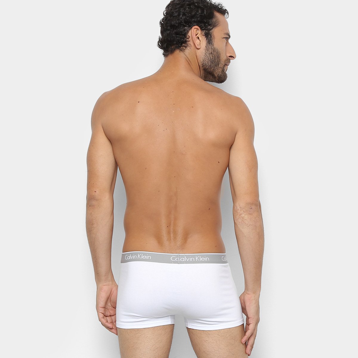 Miniatura Kit Cueca Boxer Calvin Klein Cotton 2 Peças Branco - GG