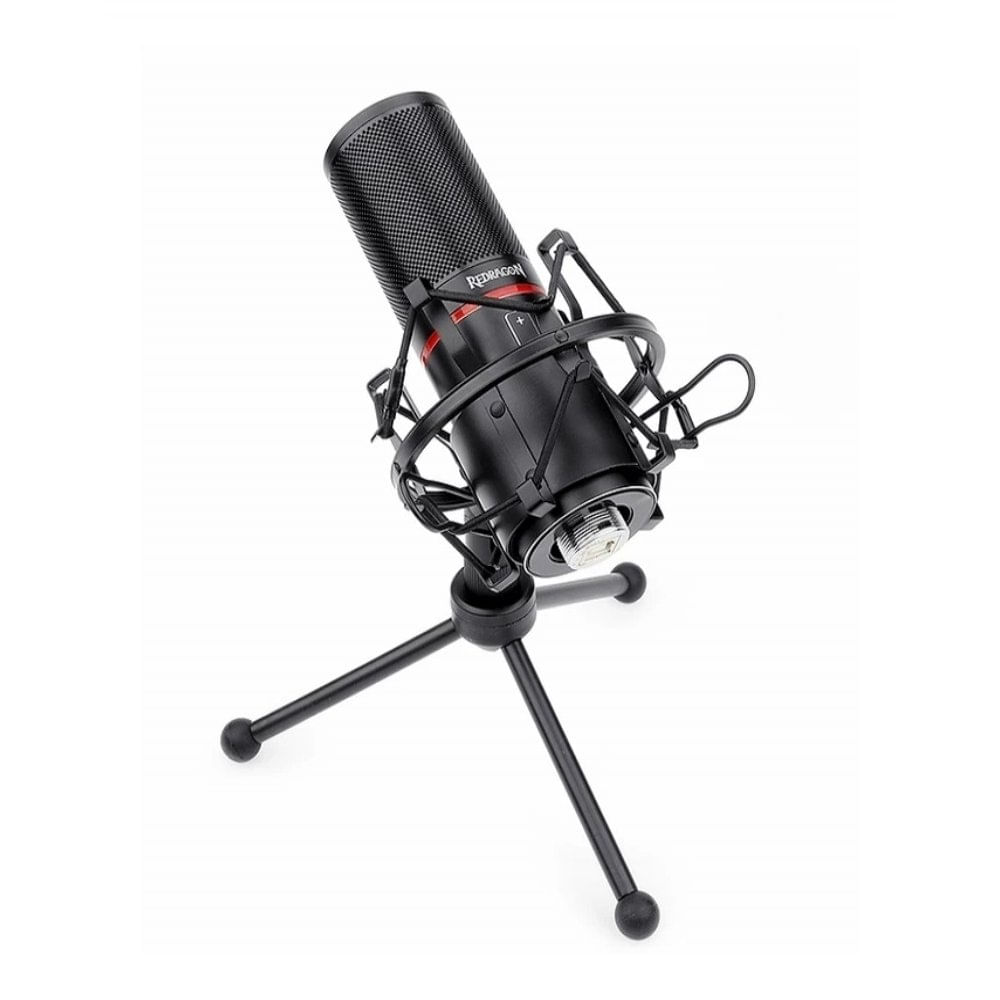 Microfone Gamer Redragon Blazar Streamer com Tripé Gm300