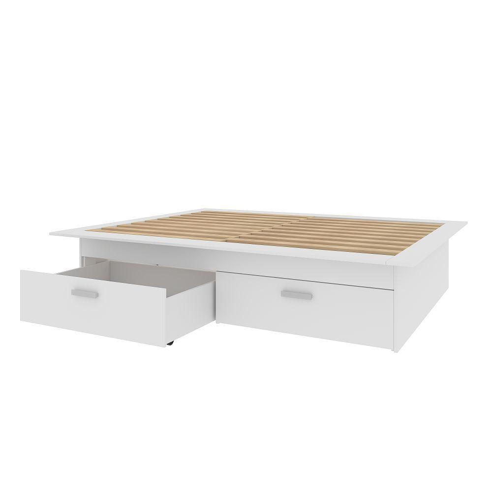 Miniatura Cama Box Casal Essenza 04 Gavetas Branco