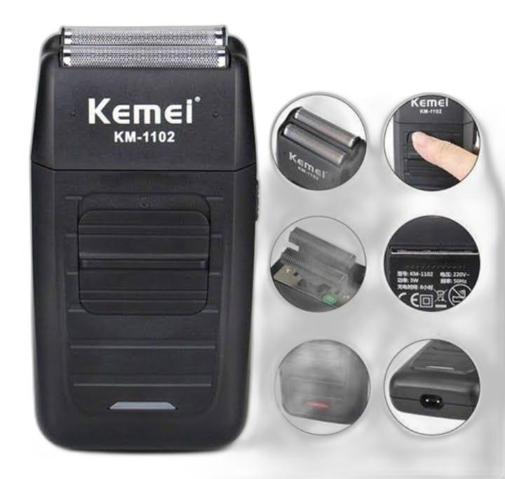 Máquina Kemei Shaver Km-1102 Barbearia Profissional Original