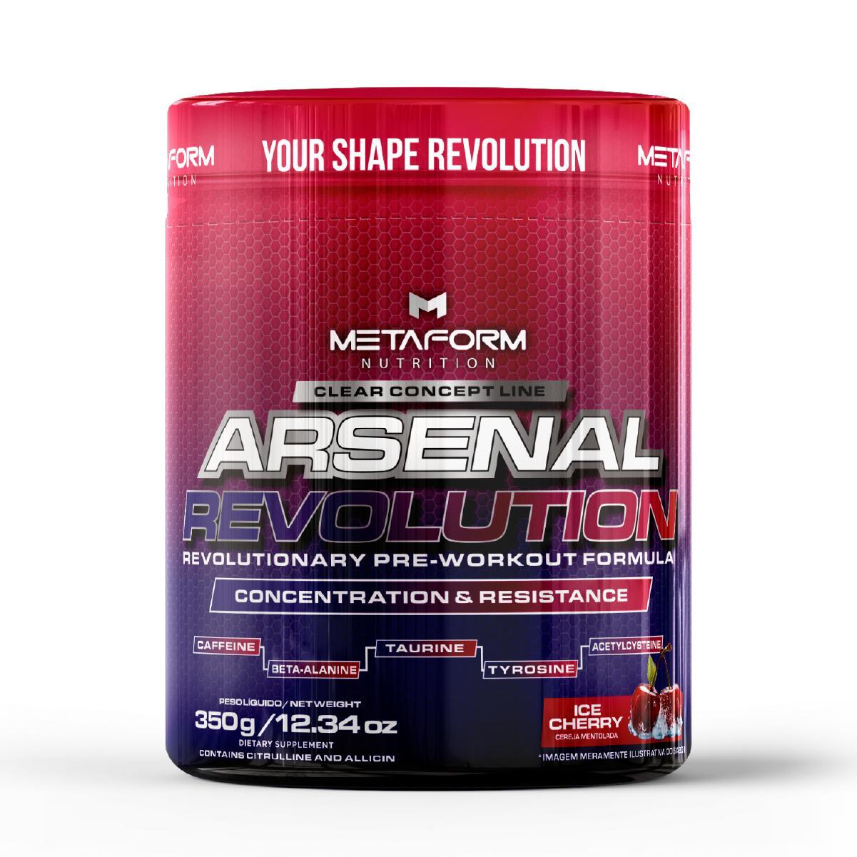 Miniatura Pré Treino Arsenal Revolution 350G Metaform Nutrition