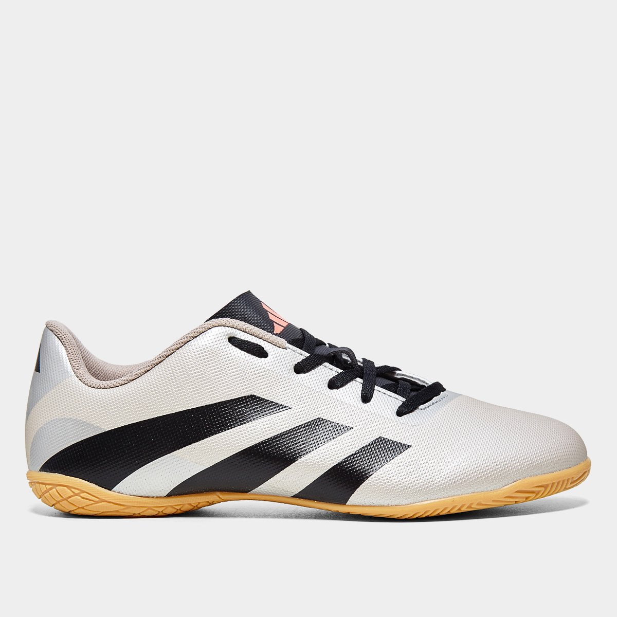 Miniatura Chuteira Futsal Adidas Predator Artilheira 24 Unissex Cinza+Preto - 37