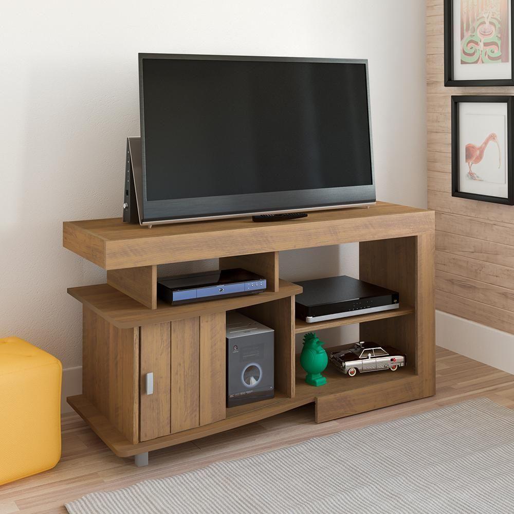 Miniatura Rack 1 Porta Para Tvs 50 Polegadas Santa Cruz Pinho