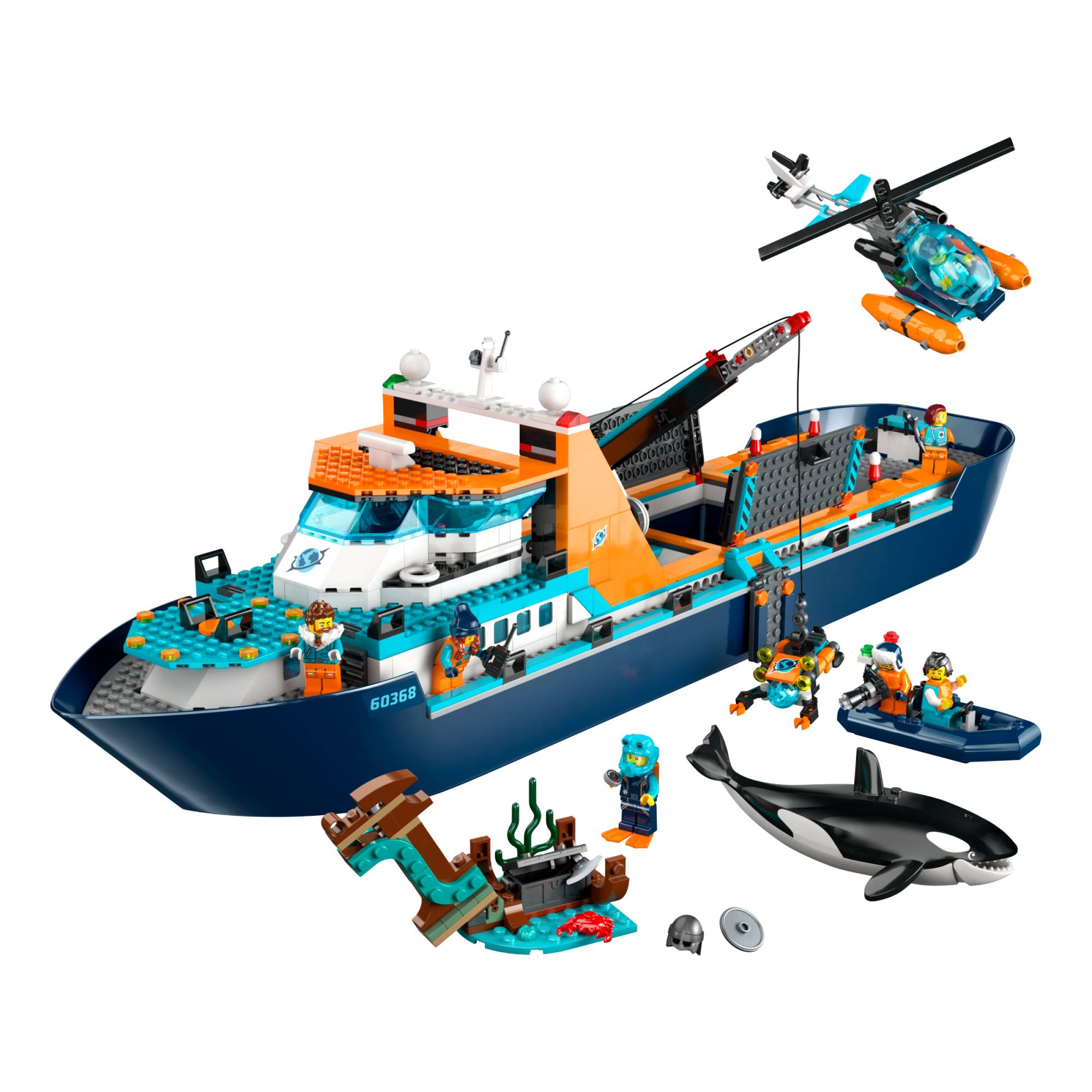 Miniatura LEGO City - Navio de Exploração Ártica