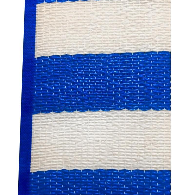 Miniatura Esteira De Praia Dobrável Vira Uma Bolsinha 90 X 170Cm- Azul