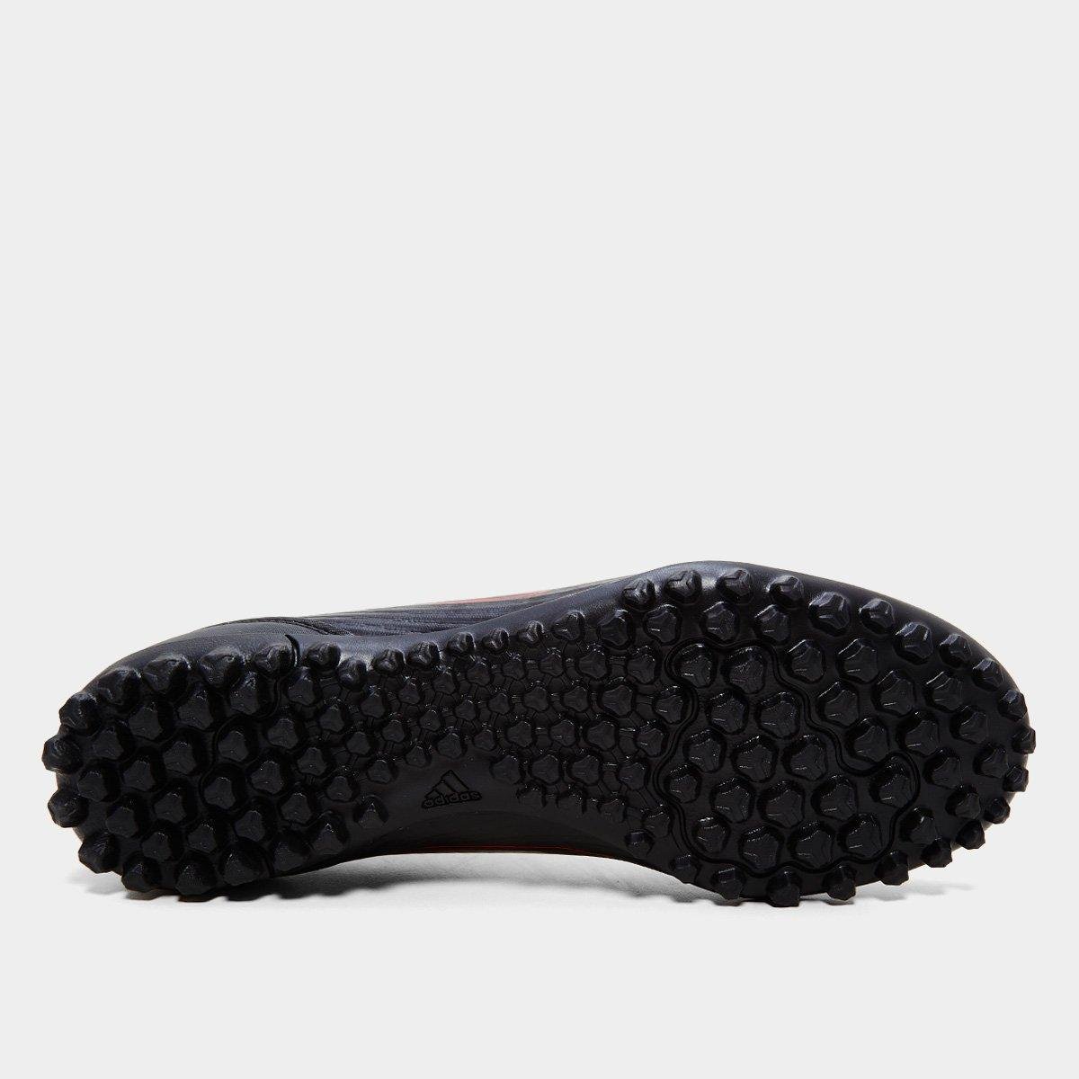 Chuteira Society Adidas F50 Club Unissex Preto+Vermelho - 37