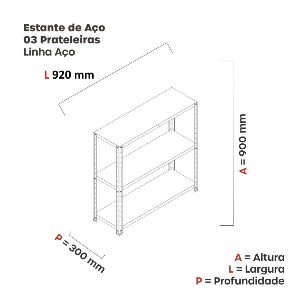 Miniatura Estante Multiuso 3 Prateleiras 92cm Aço Verde Miró
