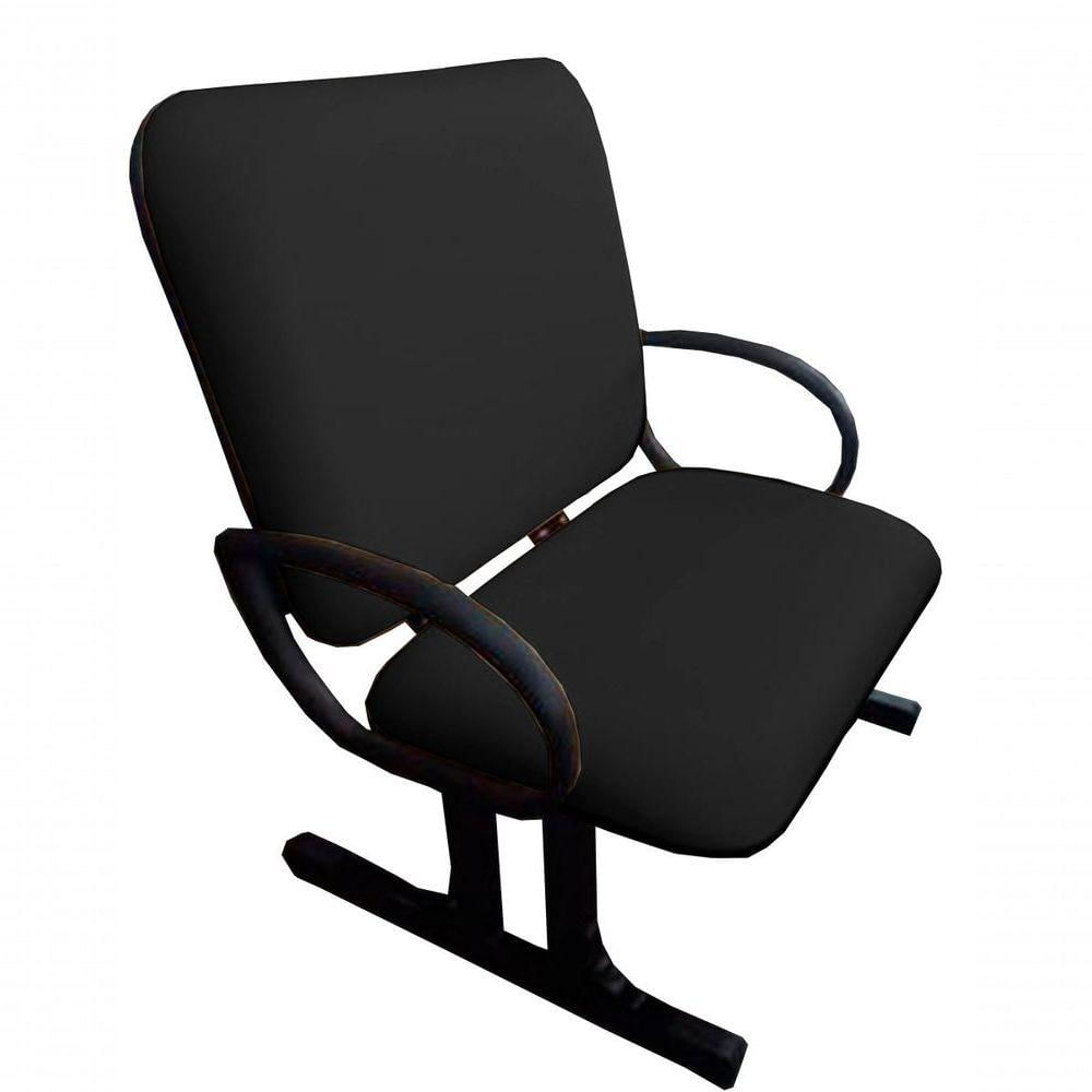 02 Cadeiras Para Escritório Para Obesos Até 250kg Preto