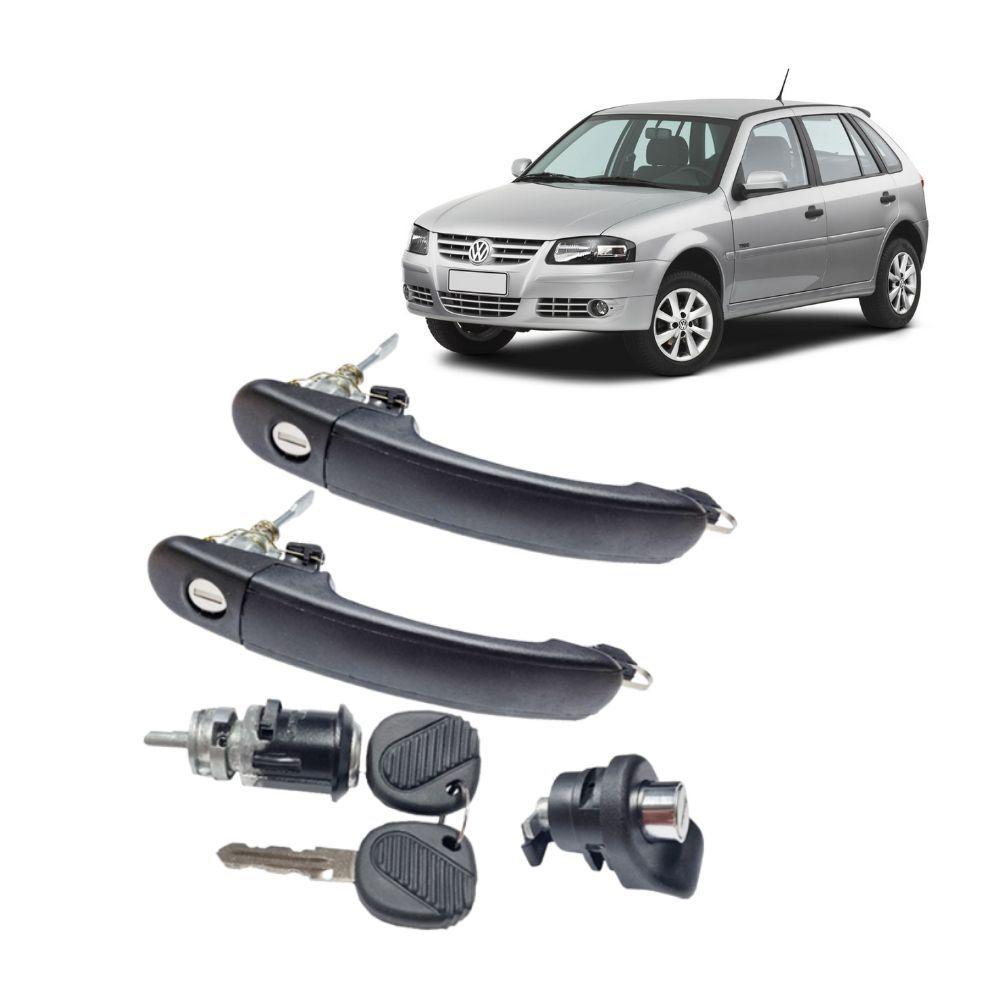 Miniatura Jogo Maçaneta Porta Tampa Traseira Cilindro Ign Gol Saveiro - Un / 4