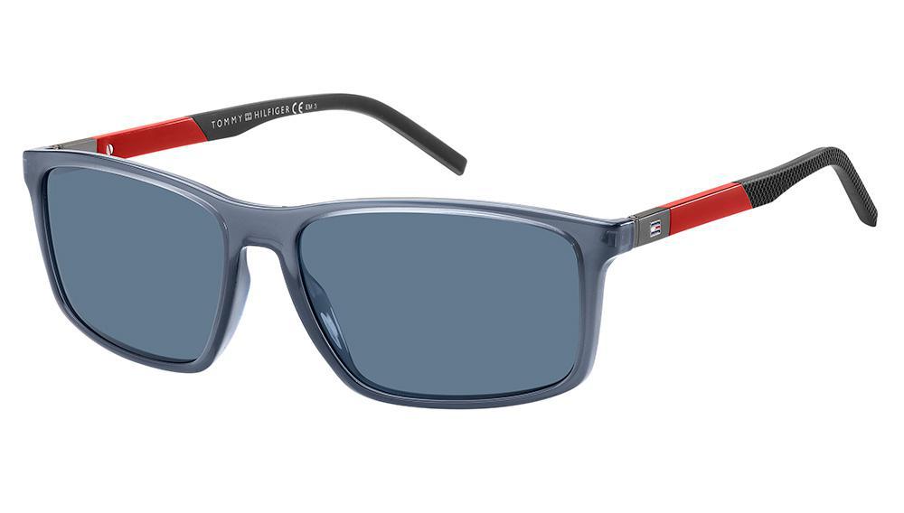 Miniatura Óculos De Sol Tommy Hilfiger Masculino Th 1650/S Pjp Azul