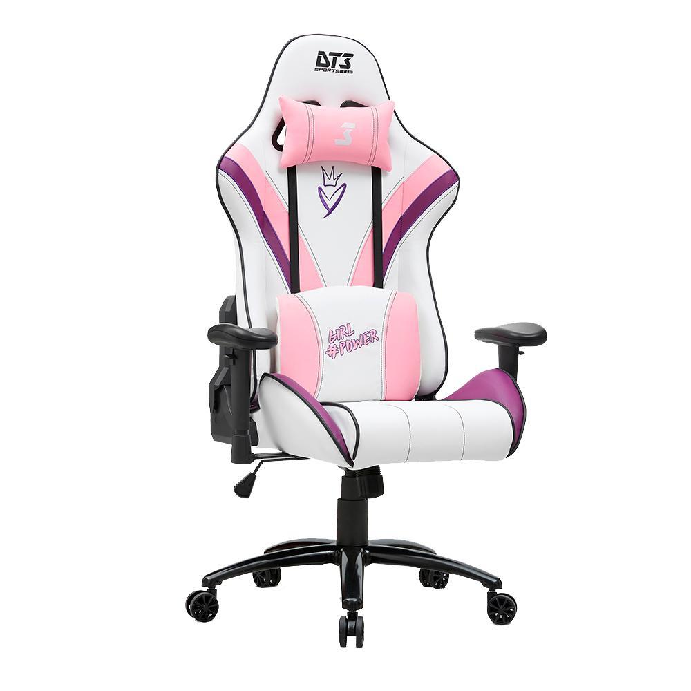 Miniatura Cadeira Dt3 Girl Power Edição Limitada Branco E Rosa