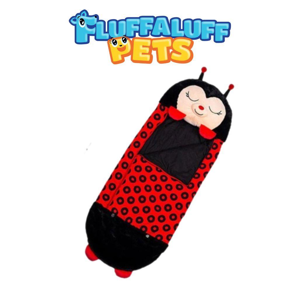 Miniatura Saco De Dormir Joaninha + Fronha Coelho Fluffaluff Pets