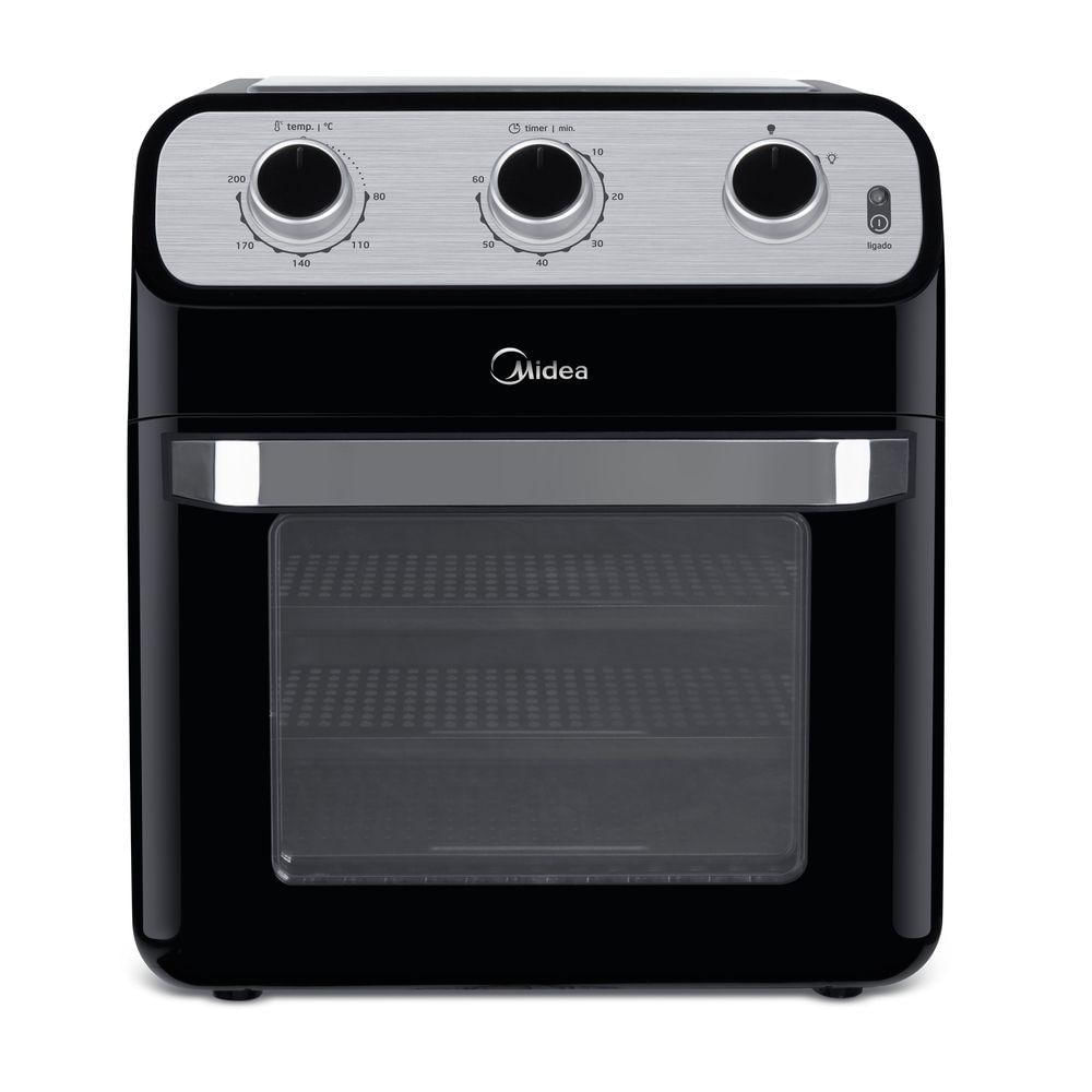 Miniatura Fritadeira Elétrica Air Fryer Midea OvenFryer 12L FFA20P Preto 220V