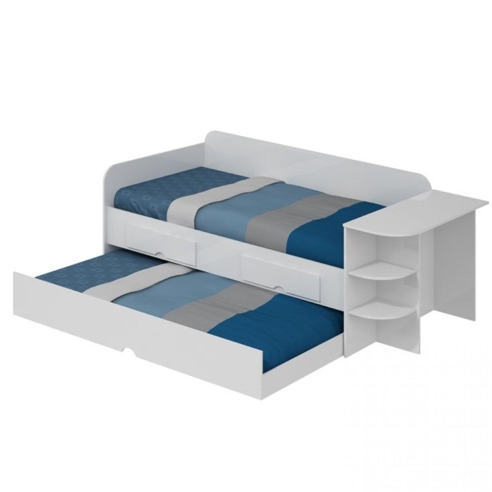 Miniatura Bicama Solteiro com Nicho Lateral Helena Cimol Branco