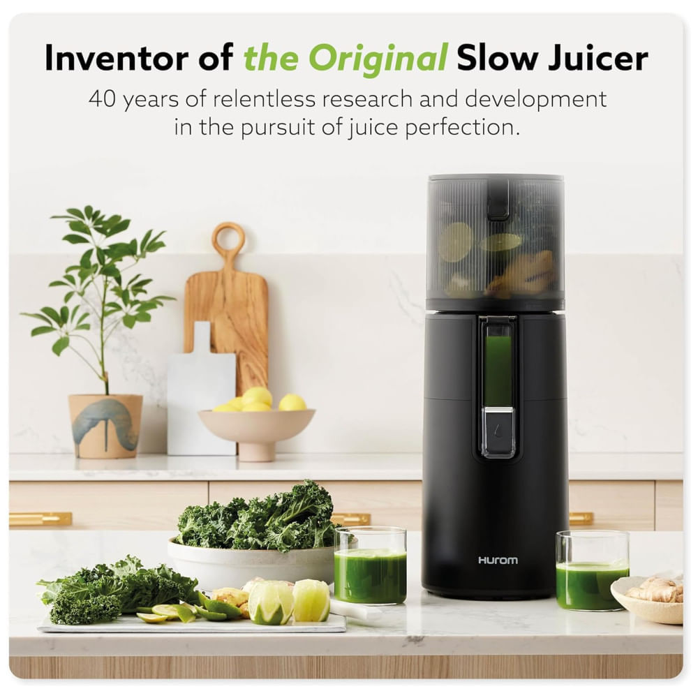 Miniatura Centrifuga de Frutas com Tcnologia Slow Squeeze Menas Oxidação e Motor Silencioso, 110V 150W, Hurom H400, Bege
