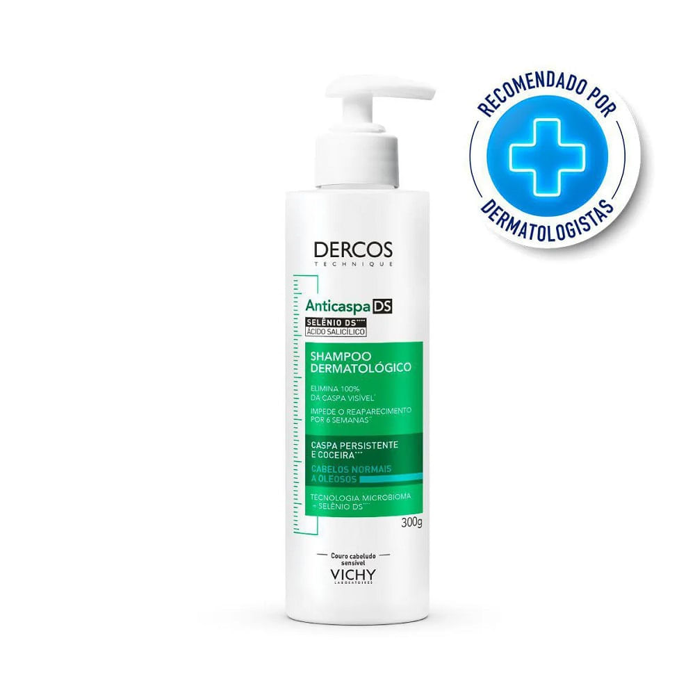 Shampoo Anticaspa Ds Vichy Dercos Oily Cabelos Normais a Oleosos 300g