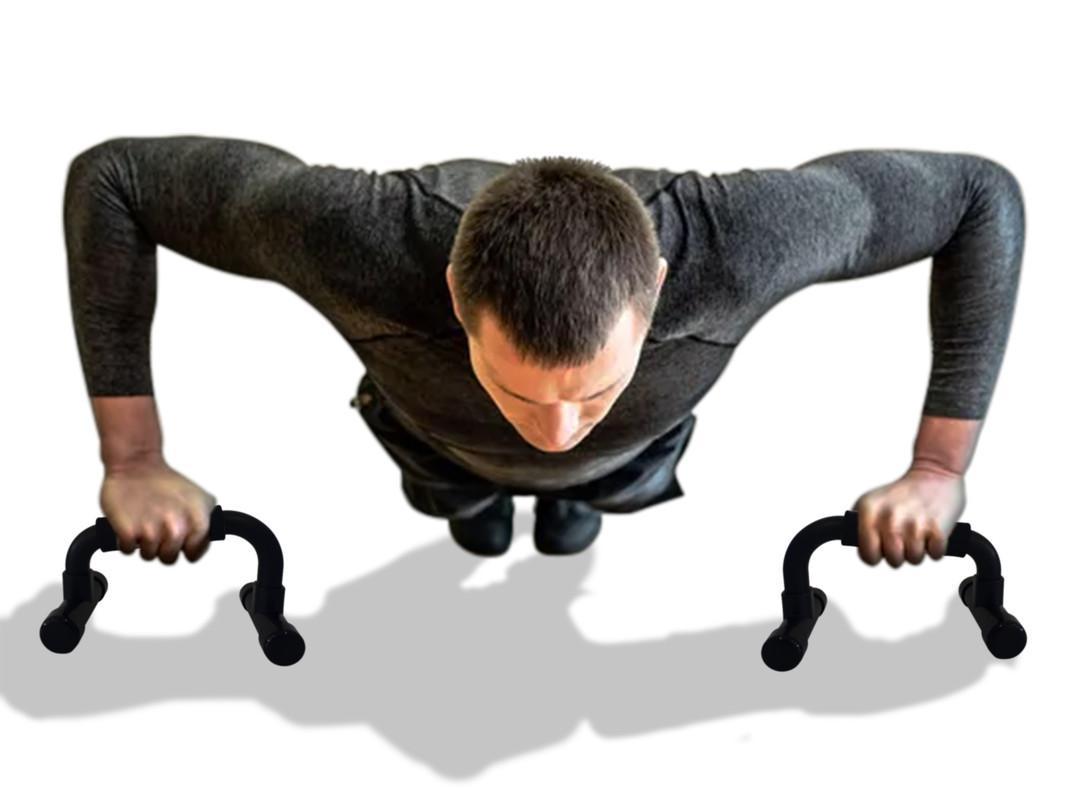 Miniatura Apoio Para Flexão De Braço Fitness Atrio Par Barra Suporte