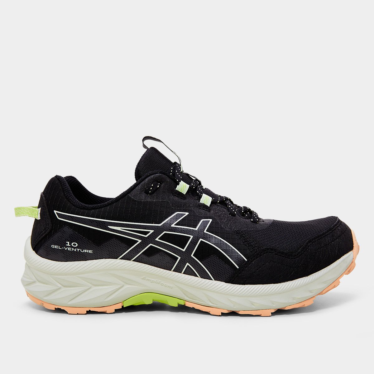 Miniatura Tênis Asics Gel-Venture 10 Feminino Preto+Cinza - 34