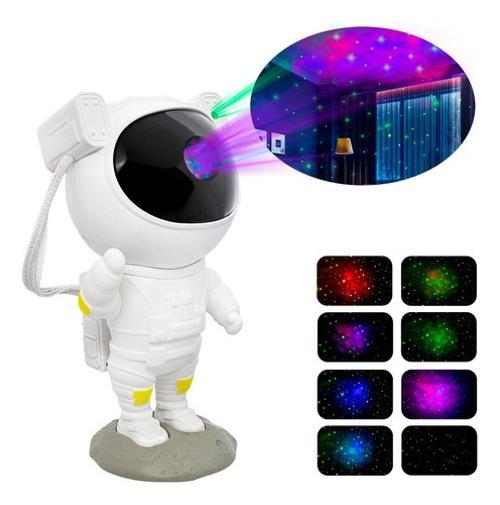 Miniatura Projetor De Luzes Estrelas Galáxia Astronauta Com Controle