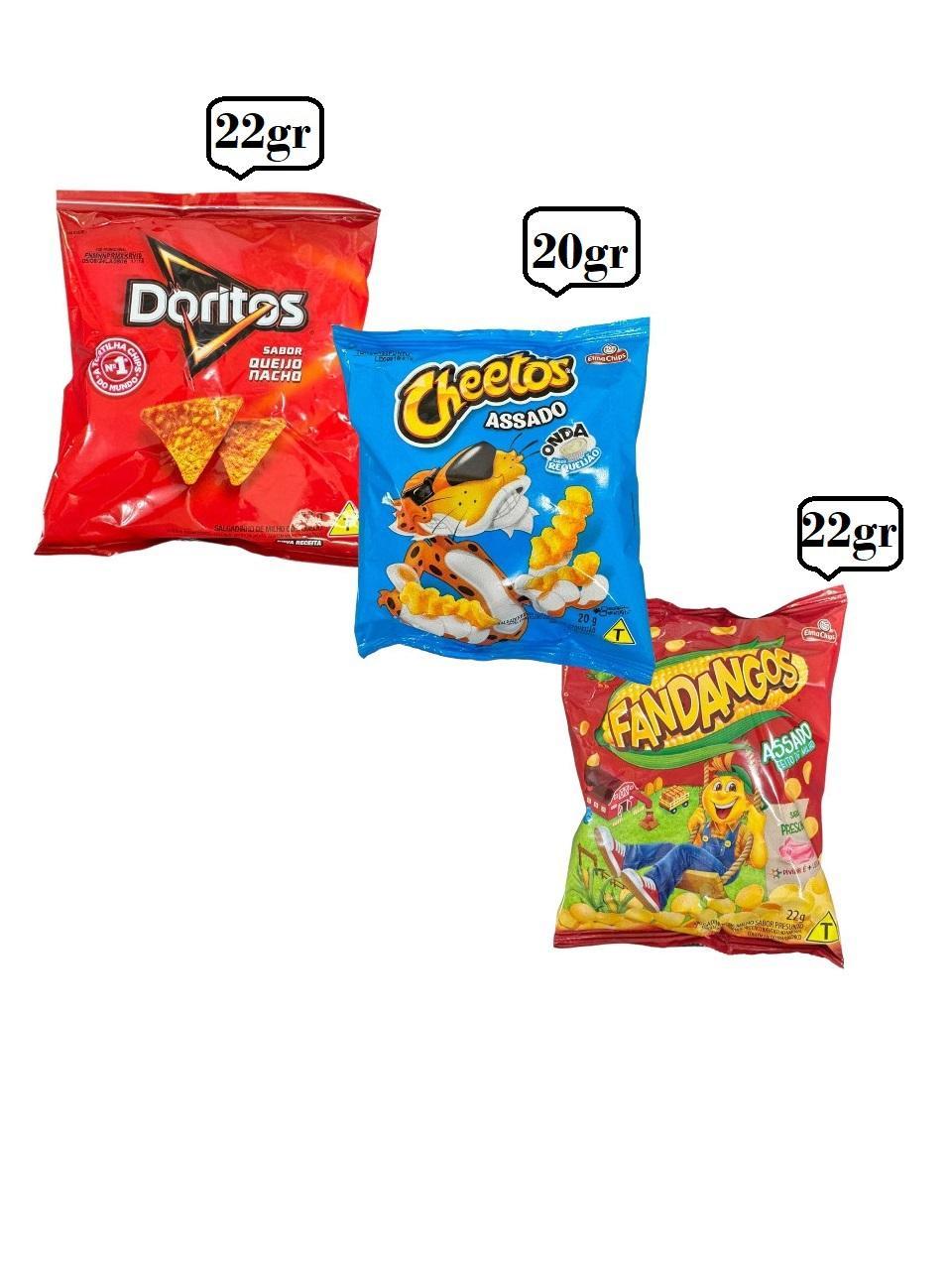 Miniatura Elma Chips Mini Cheetos + Doritos +Fandangos- Kit 80Un