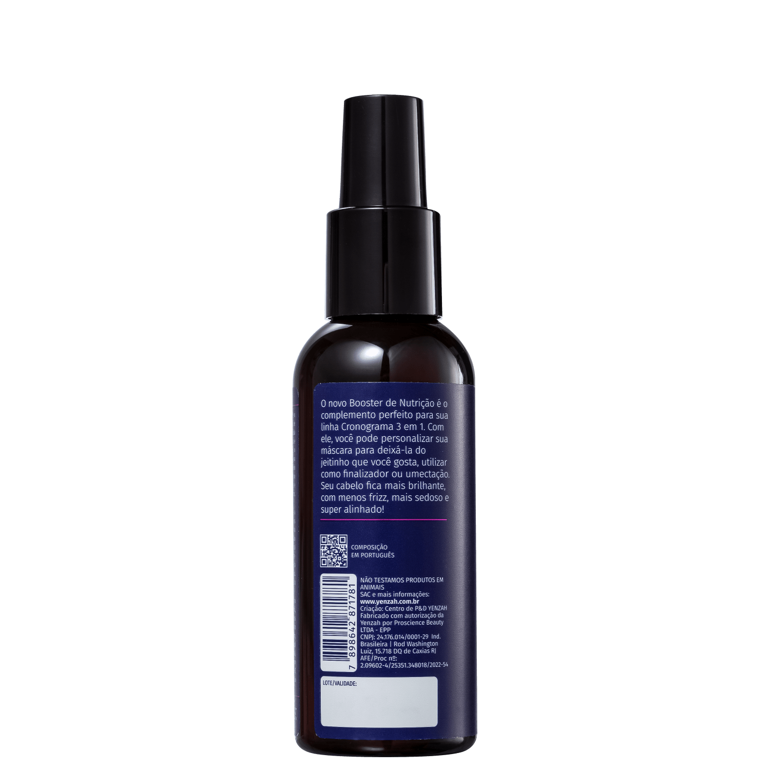 Miniatura Yenzah Cronograma Capilar 3 em 1 - Booster Capilar Nutrição 120ml