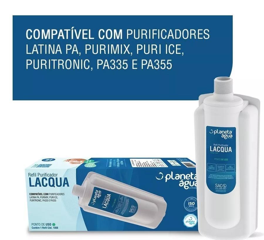 Miniatura Filtro Refil Bebedouro Latina Puri Ice P355 Pa335 Pa355