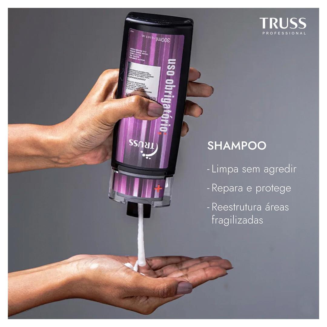 Miniatura Truss Uso Obrigatório Plus+ Kit 2 Shampoo E 1 Condicionador