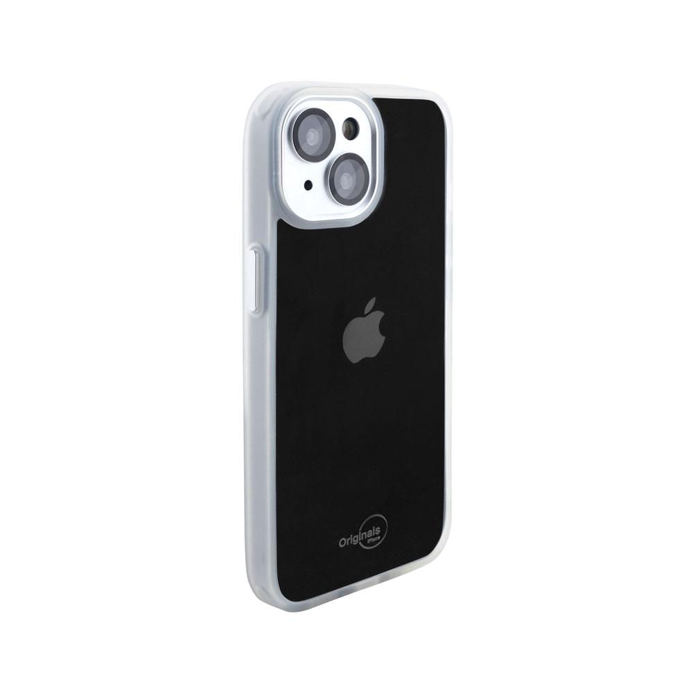 Miniatura Capa iPhone 14 com Proteção de Câmera, Linha Noronha, Branco