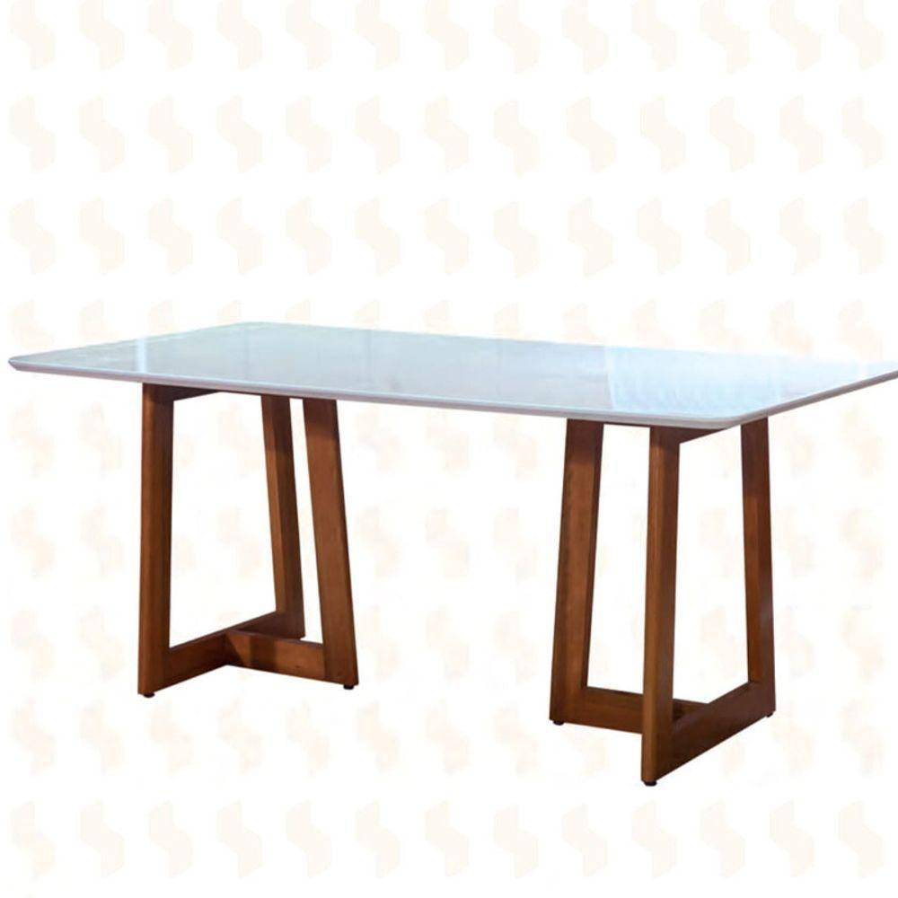 Miniatura Mesa De Jantar Retangular - Sparta-2,20x1,10m - Art Salas