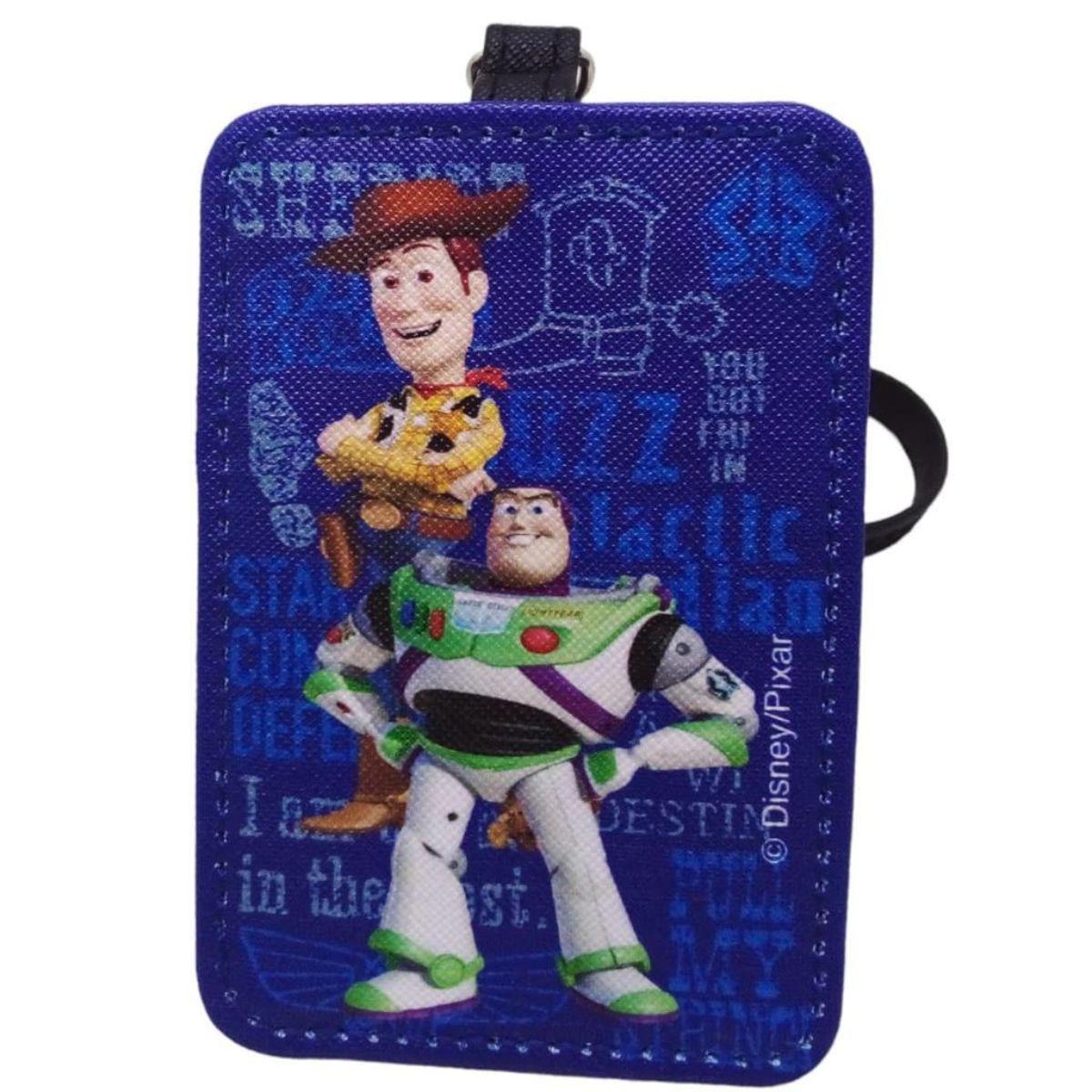 Miniatura Etiqueta Bagagem Toy Story Woody Buzz Azul 10.5X7.5Cm Disney