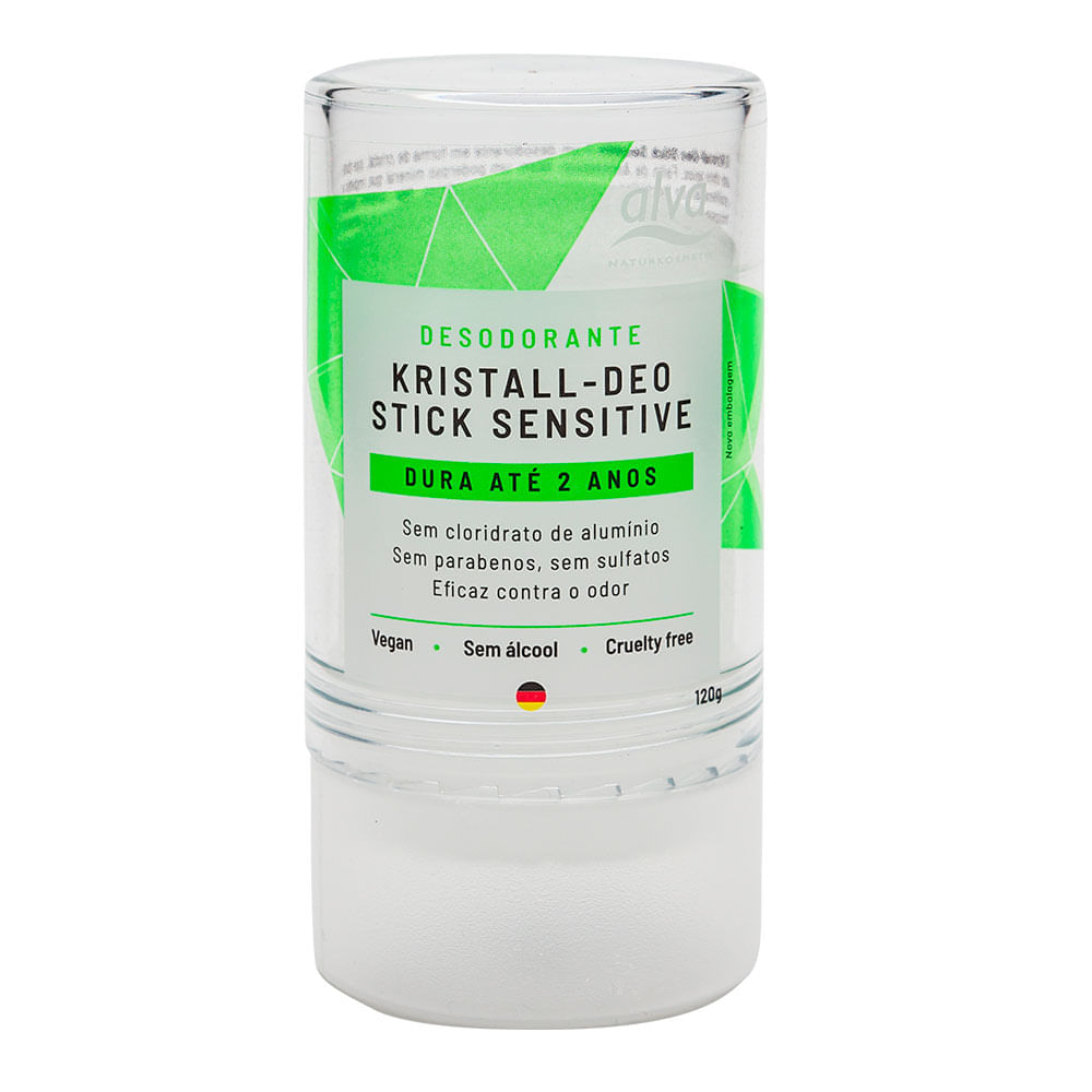 Miniatura Desodorante Alva Stick Kristall Sensitive 120g