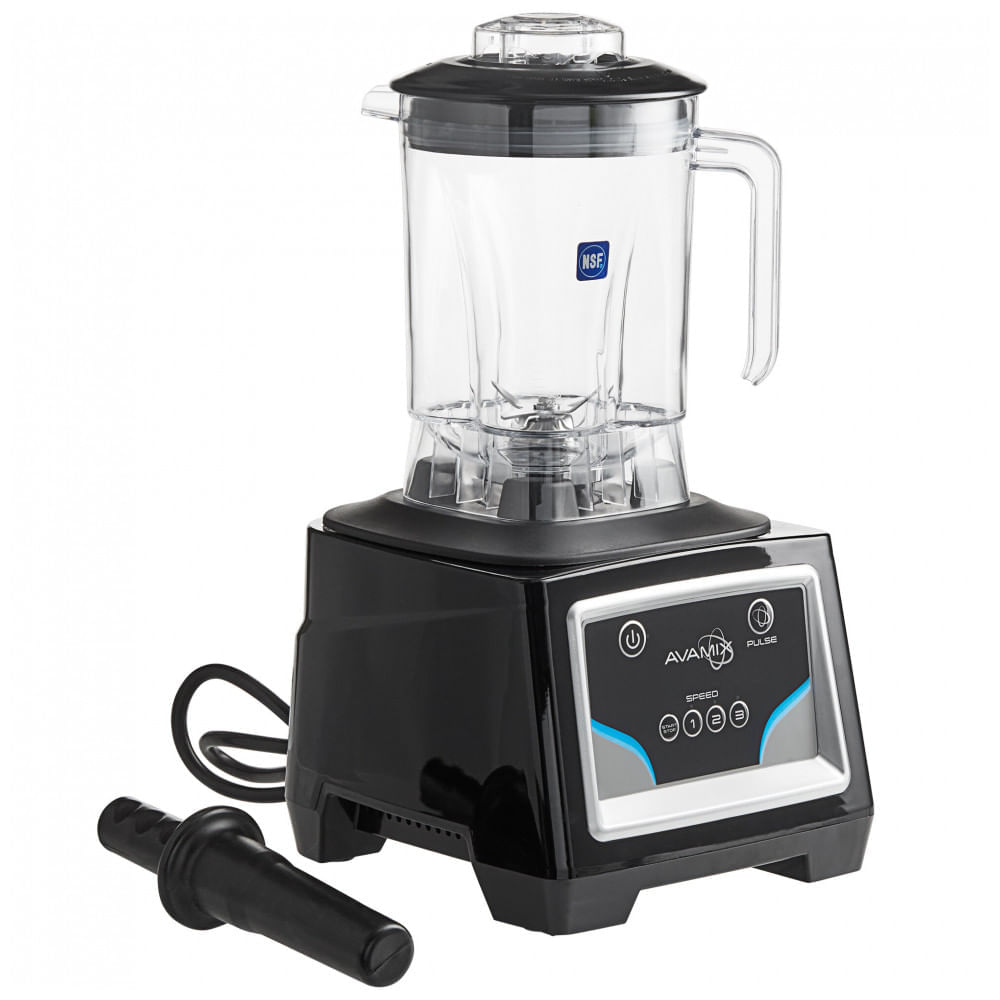 Liquidificador Industrial AvaMix BX1100K 3 1/2 hp com Controle de Teclado, Velocidade Ajustável e Recipiente de Tritan de 1,4 litros 110V